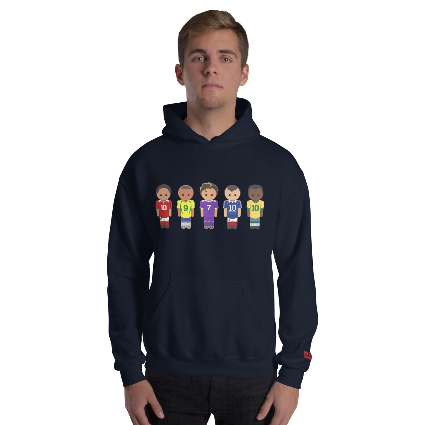 Legends of the Game Eusebio Ronaldo Pele R9 Zidane Unisex Hoodie
