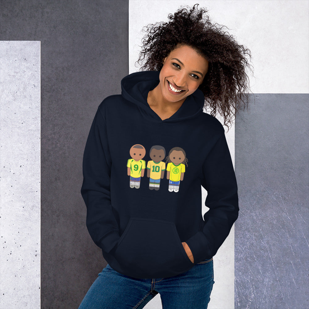 R9-Pele-Ronaldihno Unisex Hoodie
