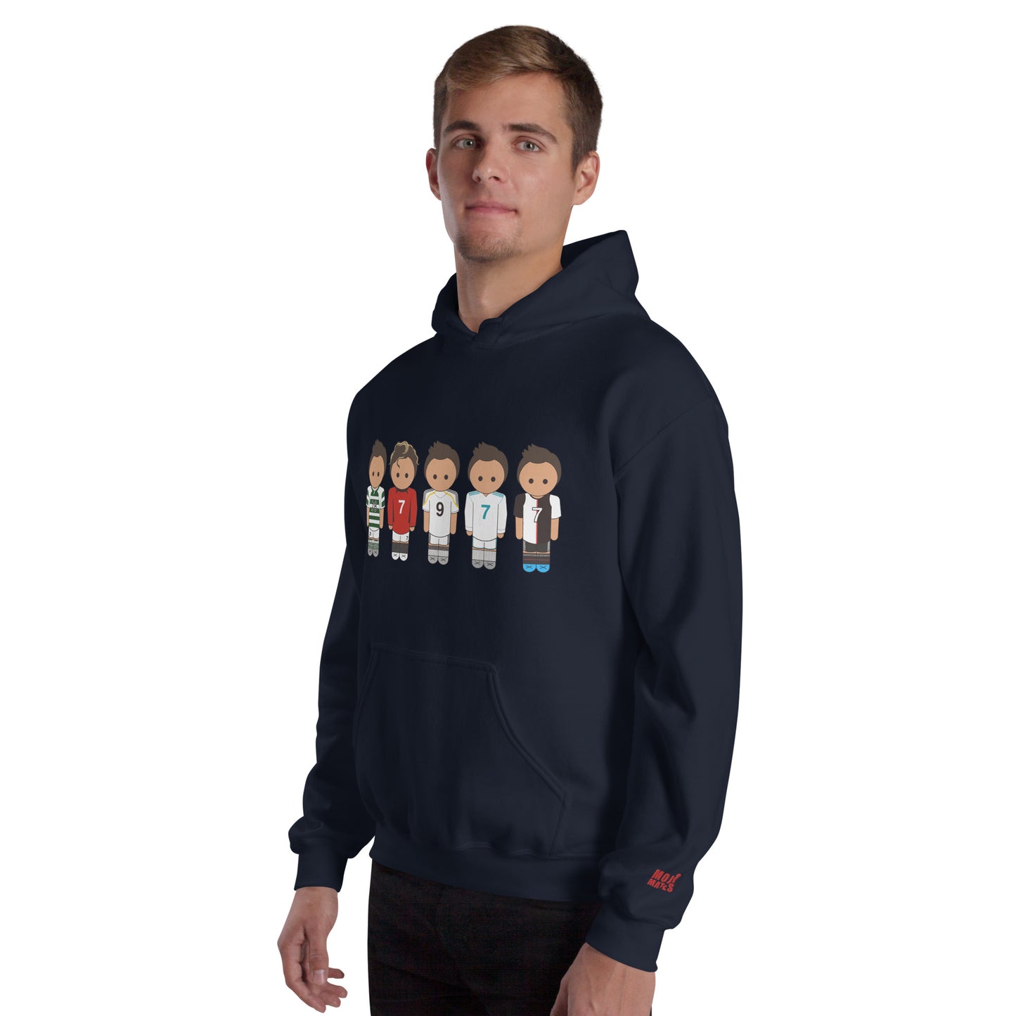 Ronaldo Line Up Manchester United Real Madrid Juventus Unisex Hoodie