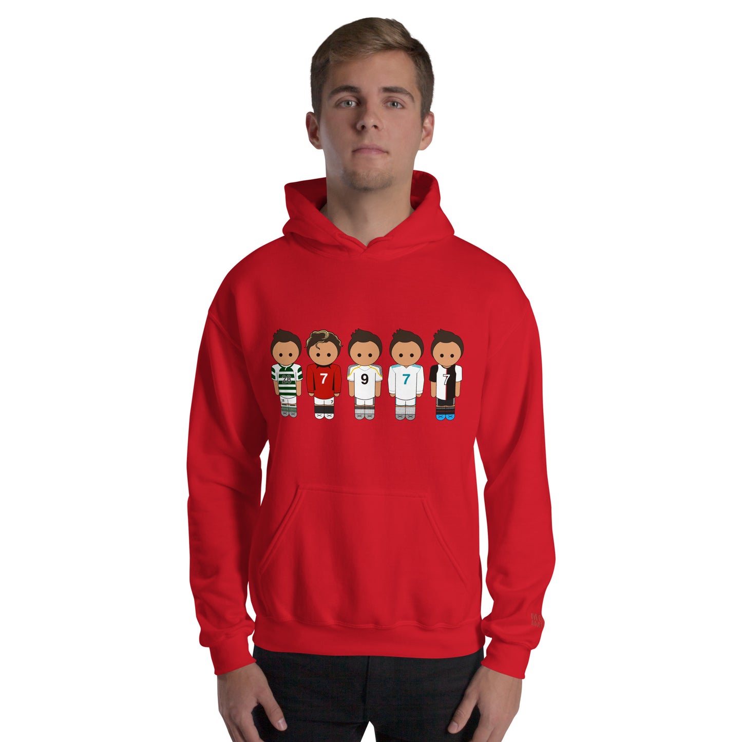 Ronaldo Line Up Manchester United Real Madrid Juventus Unisex Hoodie