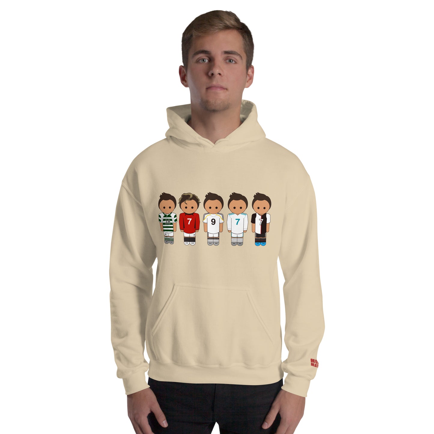 Ronaldo Line Up Manchester United Real Madrid Juventus Unisex Hoodie