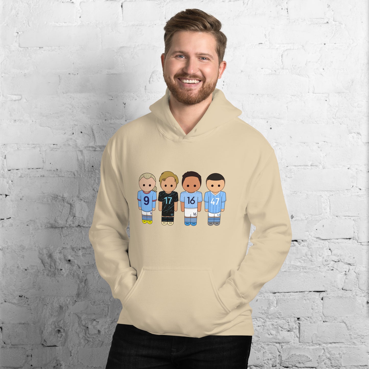Manchester City Haaland-Foden-De Bruyne-Rodri Unisex Hoodie