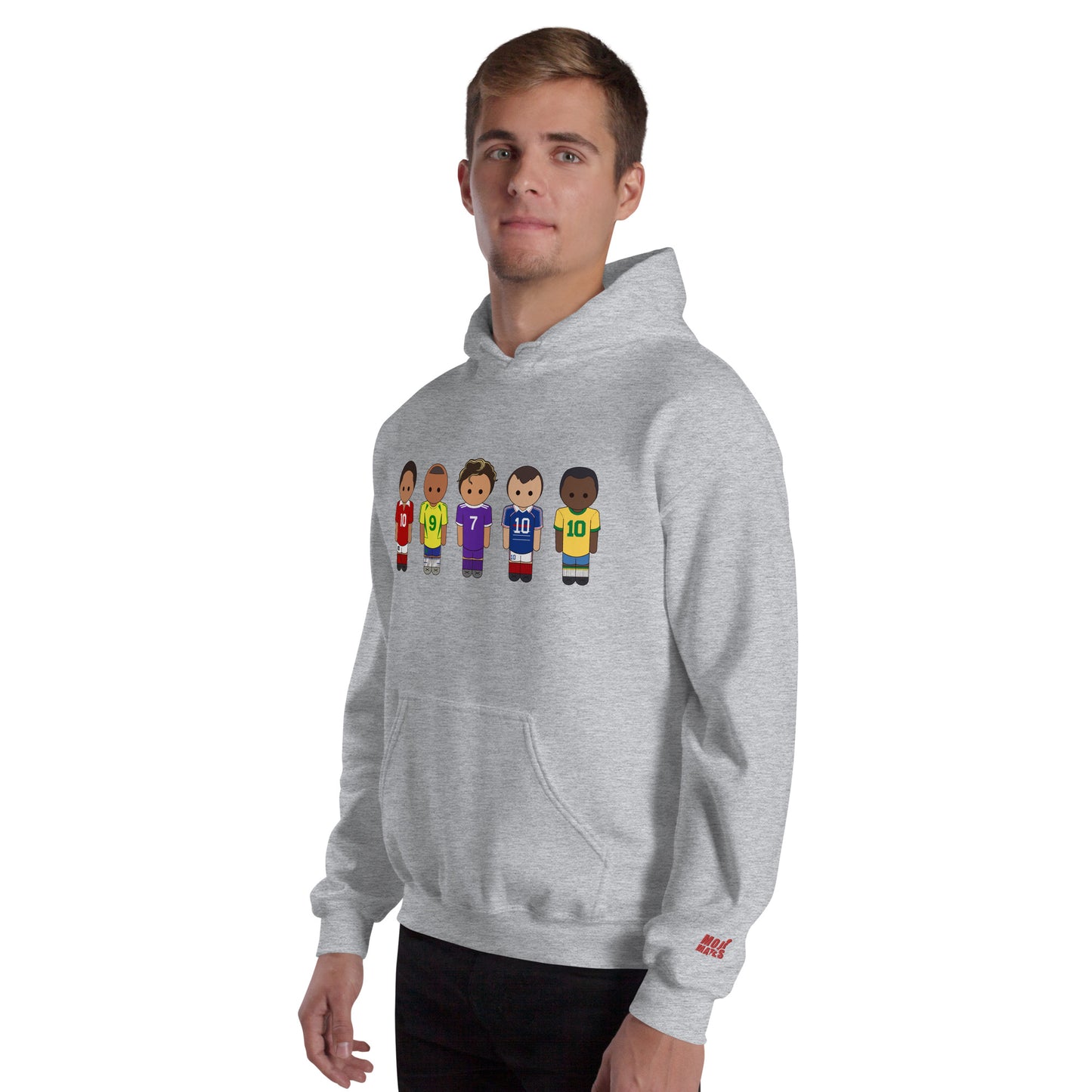 Legends of the Game Eusebio Ronaldo Pele R9 Zidane Unisex Hoodie