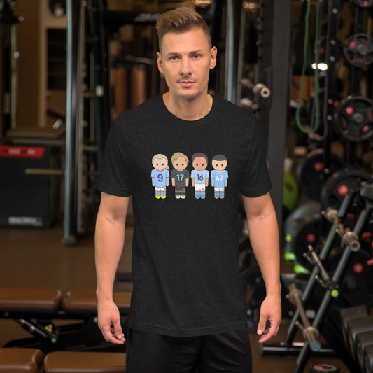 Manchester City Haaland-Foden-De Bruyne-Rodri Unisex t-shirt