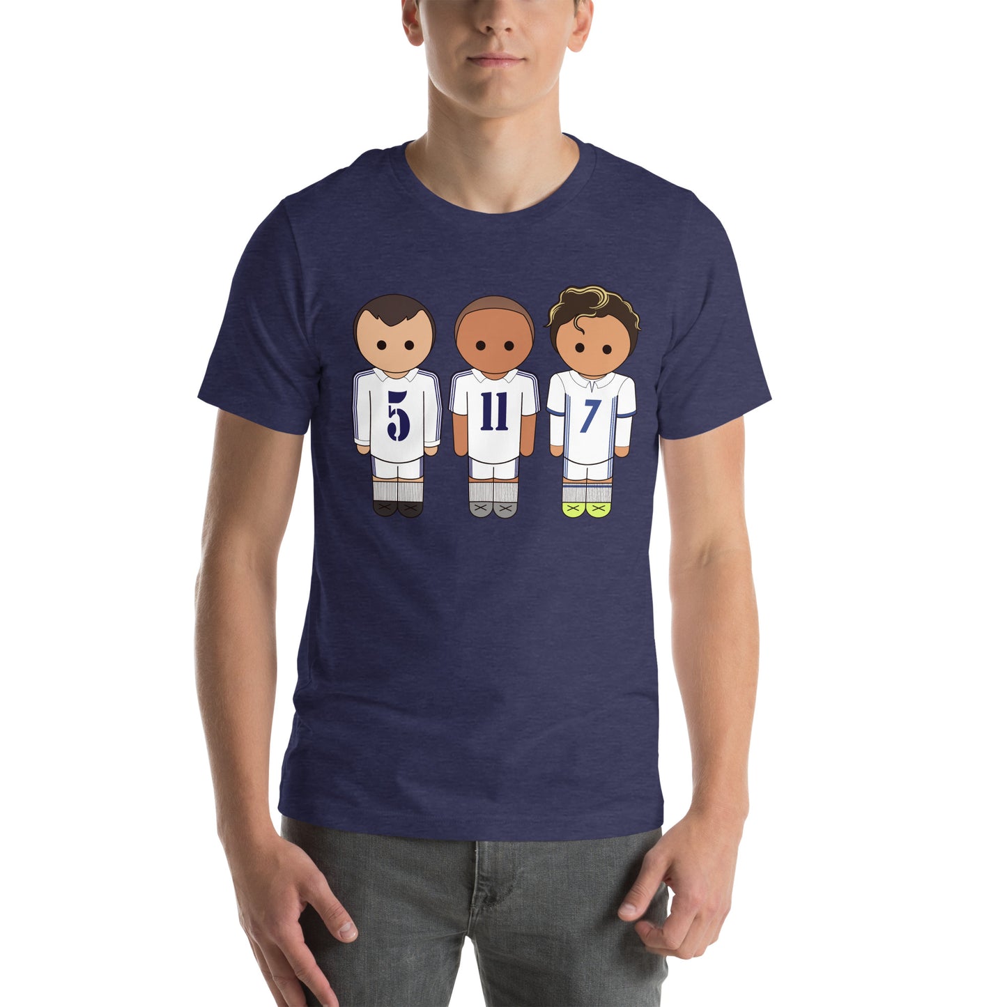 Ronaldo Nazario-Zidane-Cristiano Unisex t-shirt