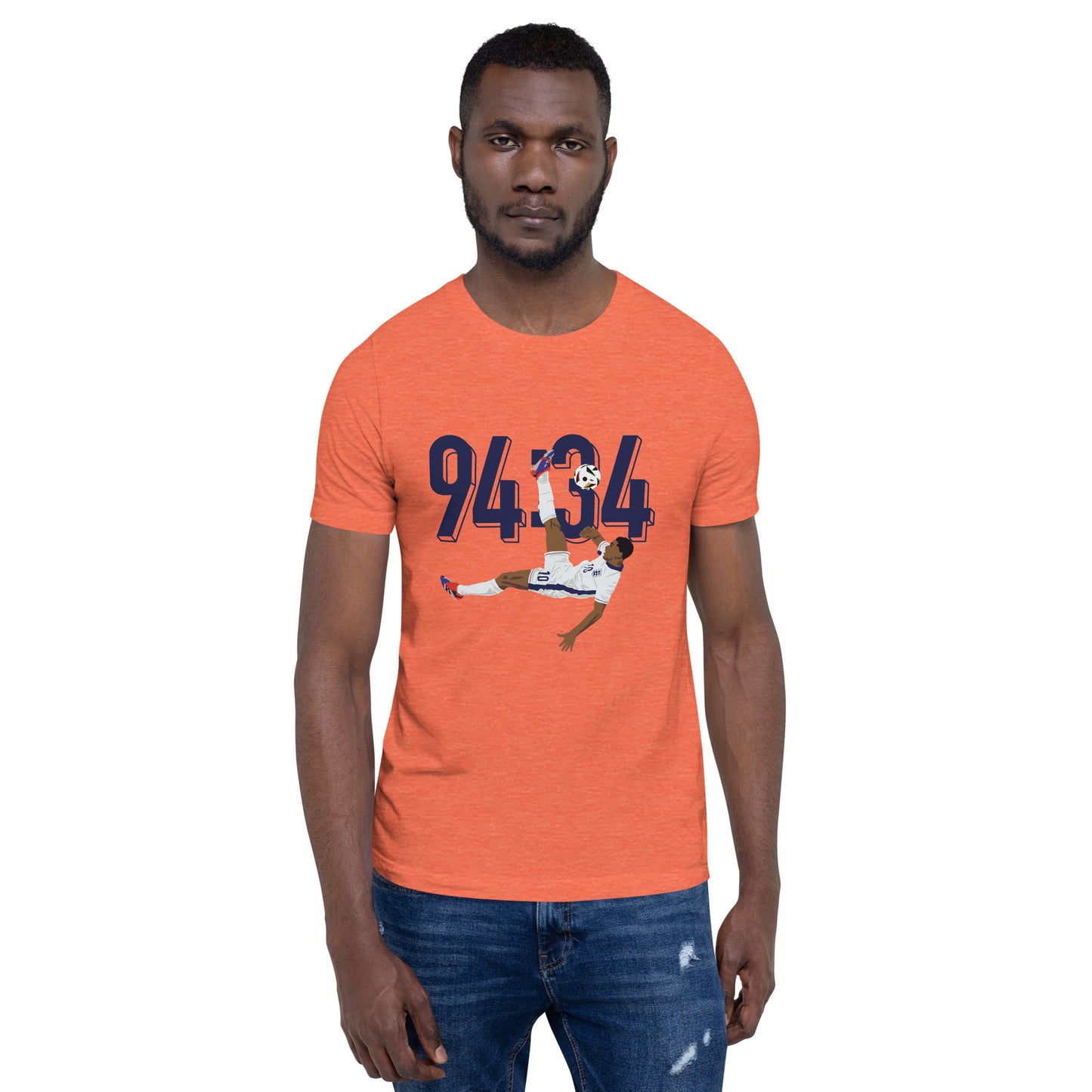 Jude Bellingham Bicycle Kick Multi Color Unisex t-shirt