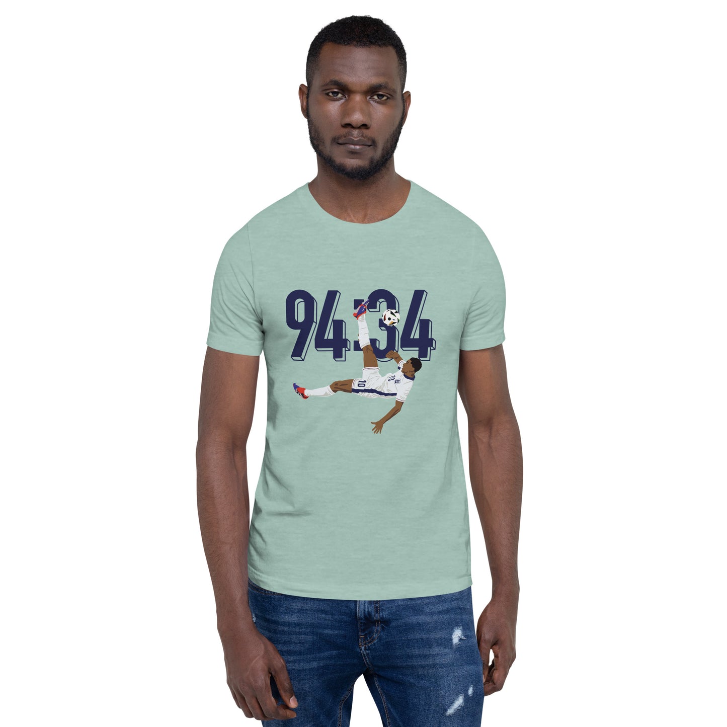 Jude Bellingham Bicycle Kick Multi Color Unisex t-shirt