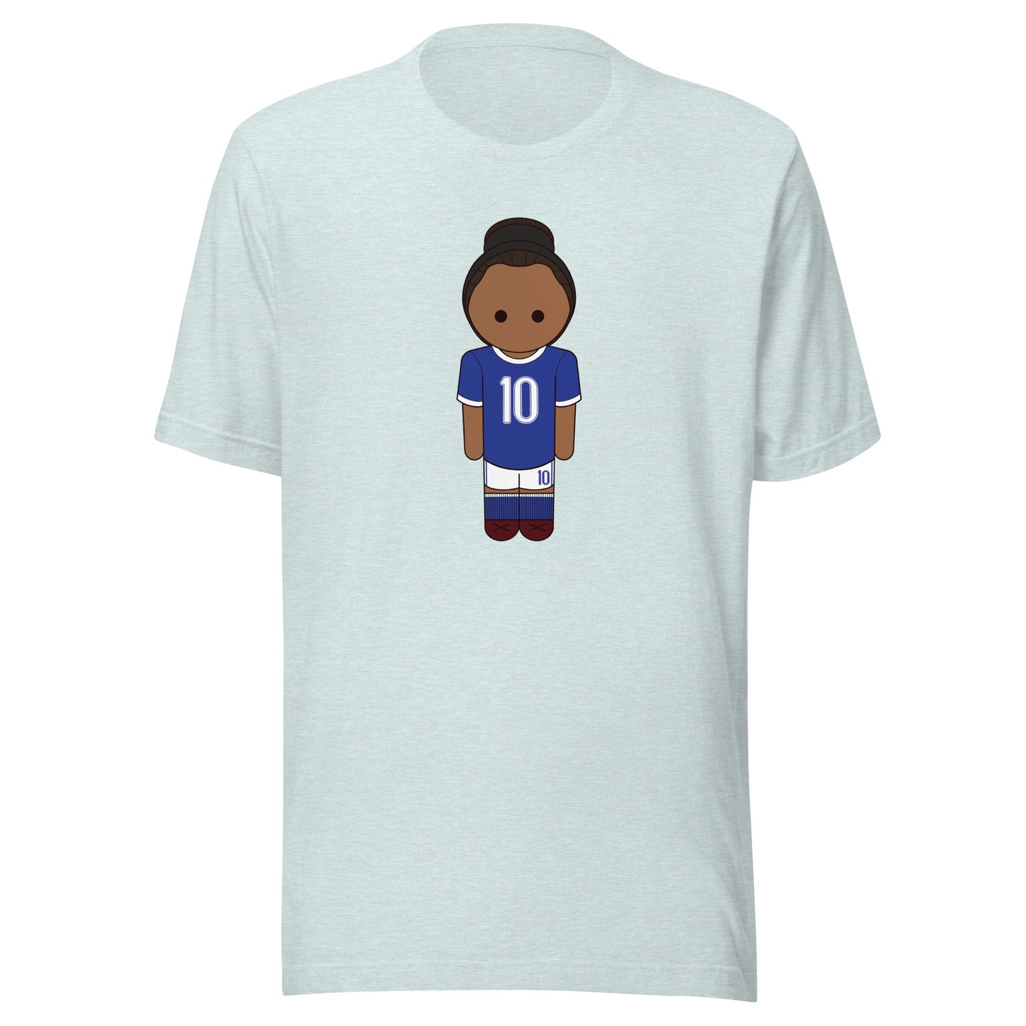 Dihno Blue Brazil Hair Up Unisex t-shirt