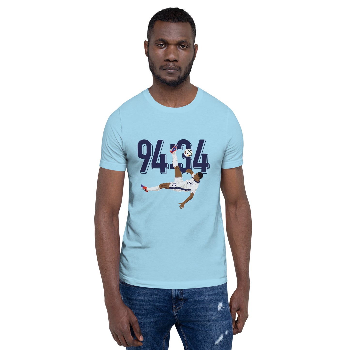 Jude Bellingham Bicycle Kick Multi Color Unisex t-shirt