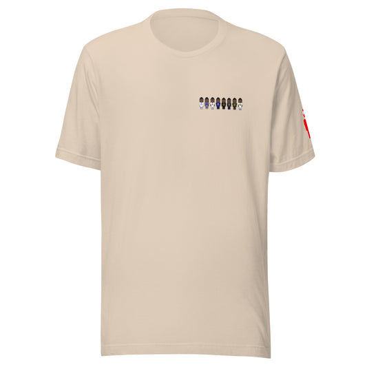 Cama Lineup Left Chest Unisex t-shirt