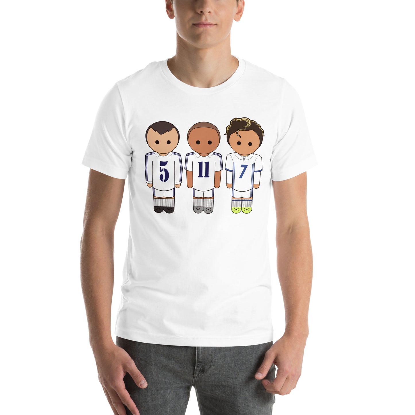 Ronaldo Nazario-Zidane-Cristiano Unisex t-shirt