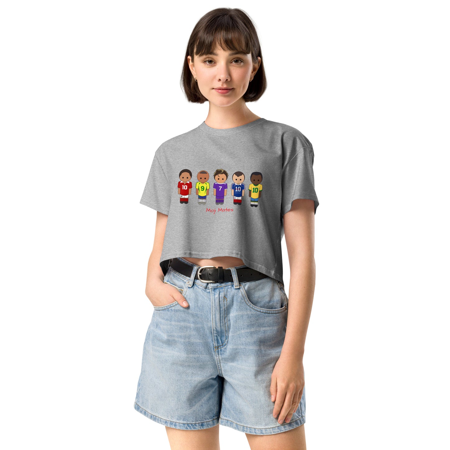 Legends of the Game Eusebio Ronaldo Pele R9 Zidane Women’s crop top