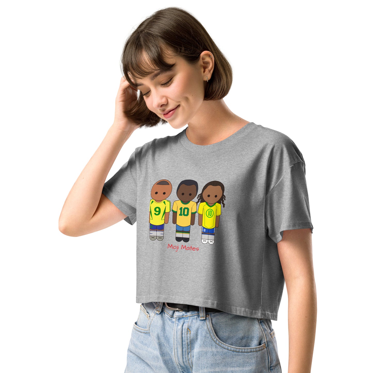 R9-Pele-Ronaldinho Women’s crop top