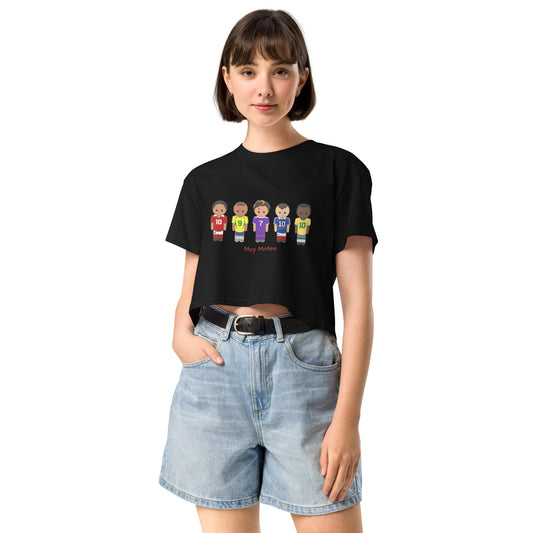 Legends of the Game Eusebio Ronaldo Pele R9 Zidane Women’s crop top