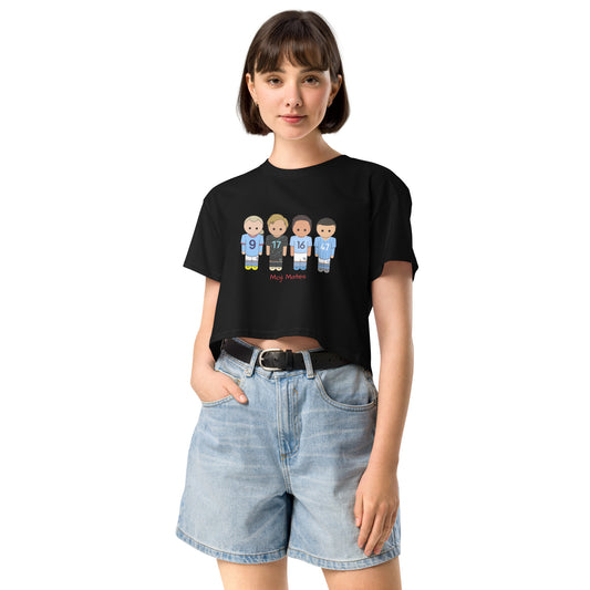 Manchester City Haaland-Foden-De Bruyne-Rodri Women’s crop top