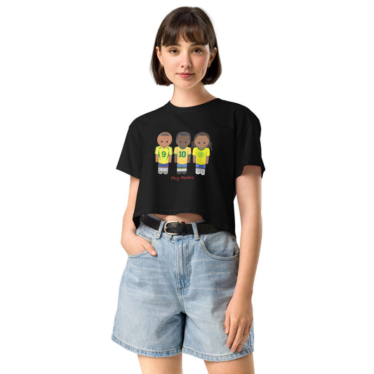 R9-Pele-Ronaldinho Women’s crop top