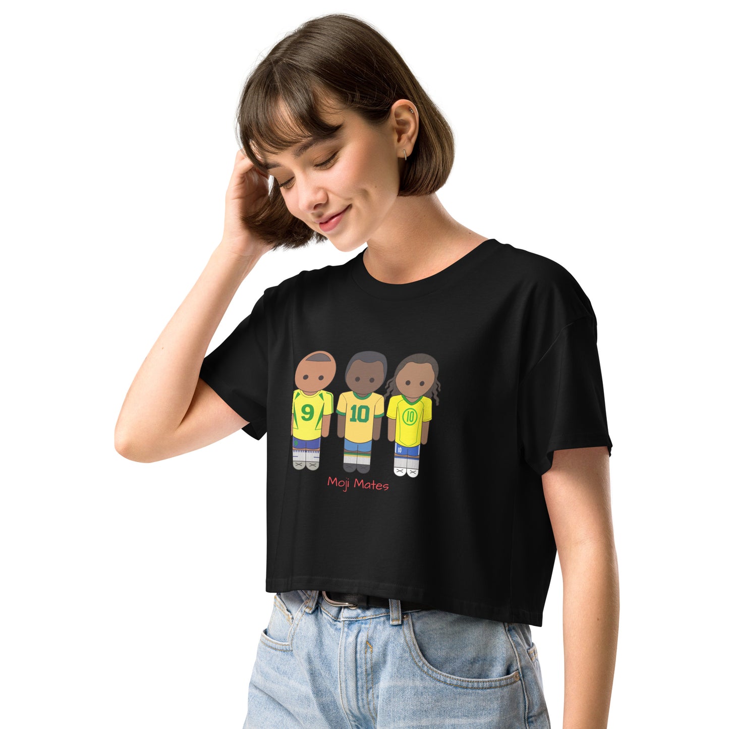 R9-Pele-Ronaldinho Women’s crop top