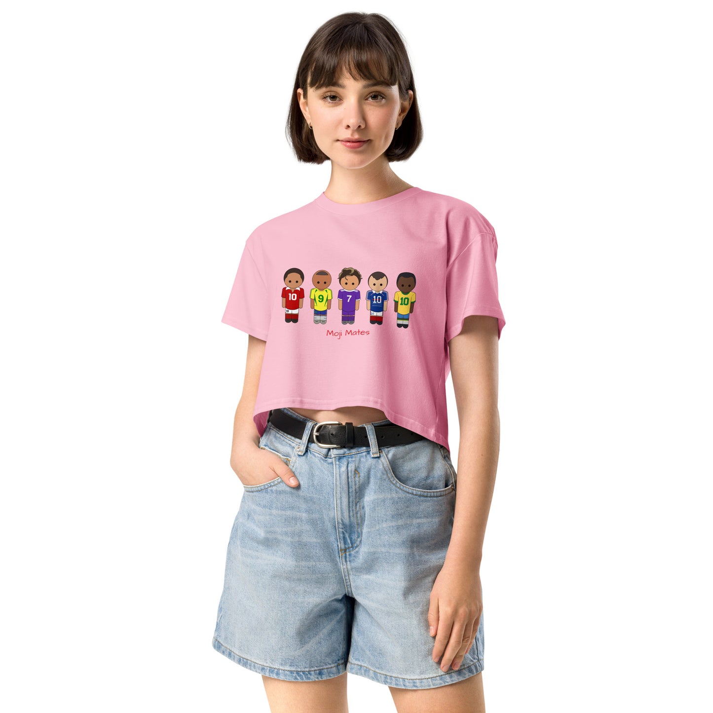 Legends of the Game Eusebio Ronaldo Pele R9 Zidane Women’s crop top
