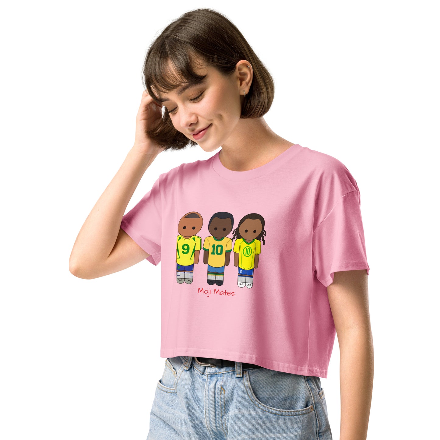 R9-Pele-Ronaldinho Women’s crop top