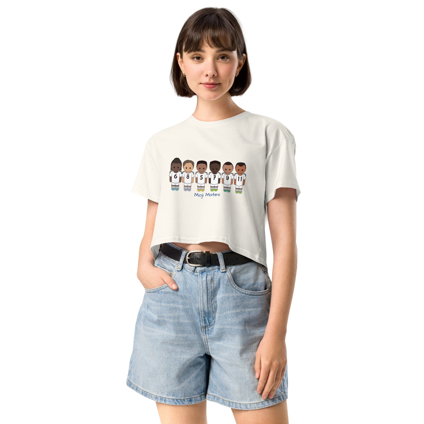 Real Madrid Vini-Camavinga-Fede-Jude-Rodrygo-Mbappe Women’s crop top