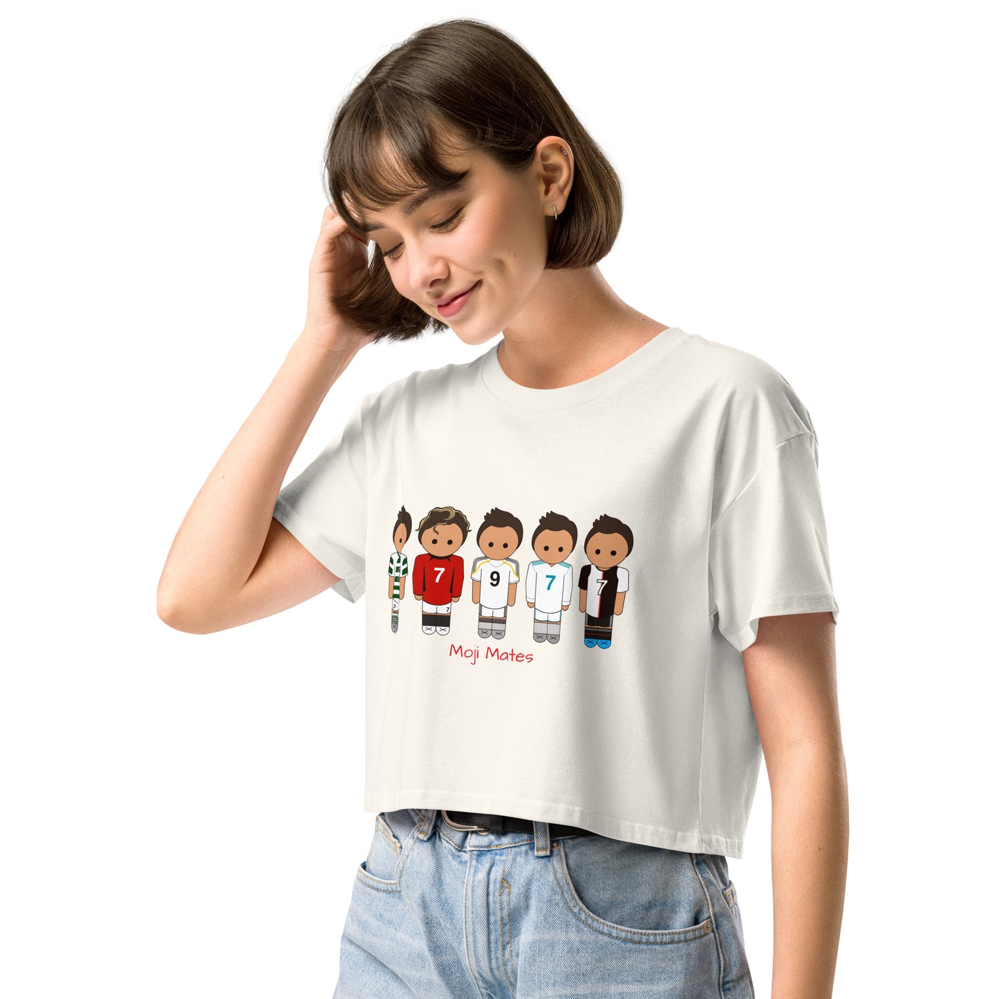 Ronaldo Mash Up Moji Mates Women’s crop top