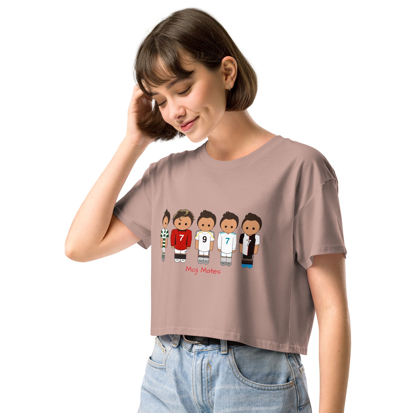 Ronaldo Mash Up Moji Mates Women’s crop top