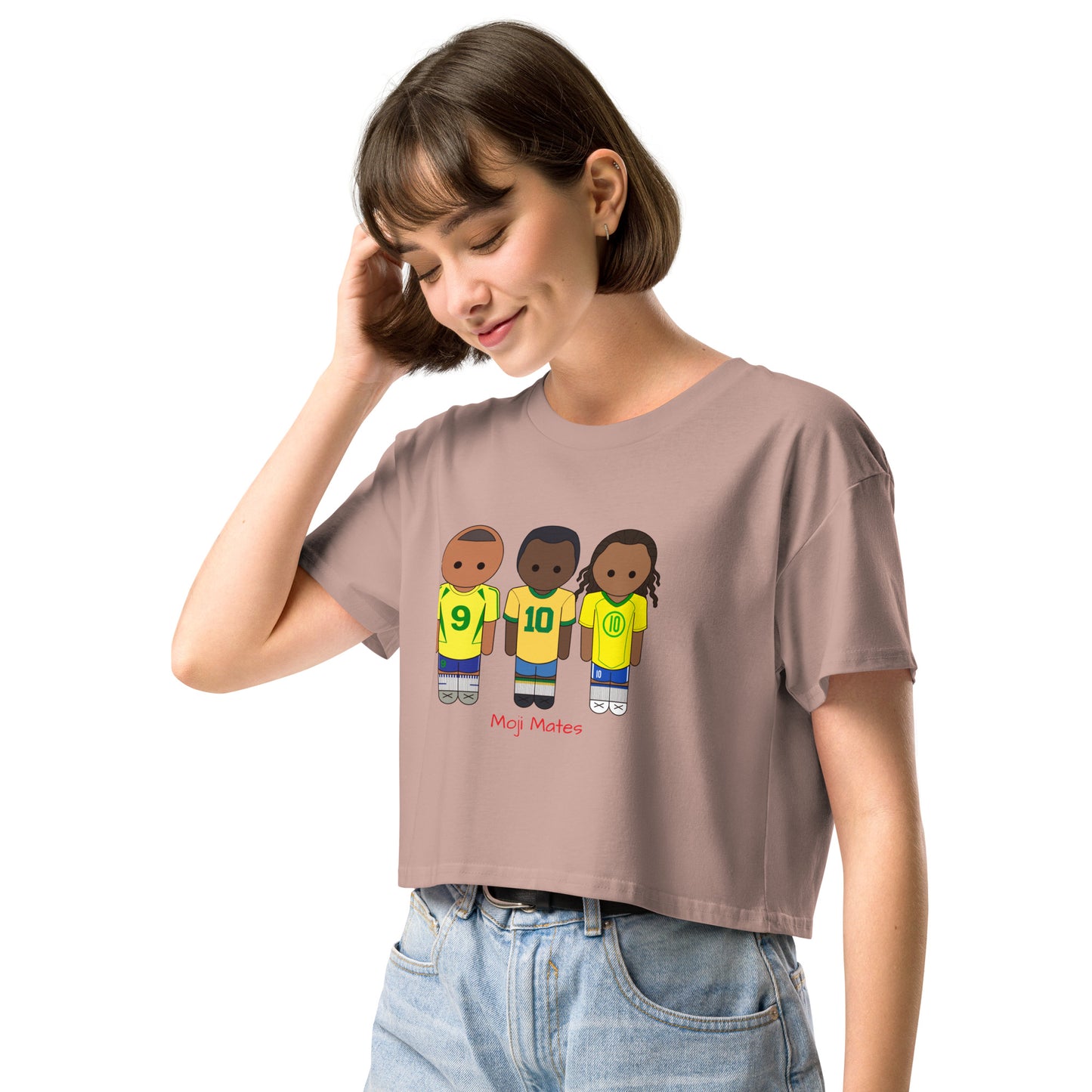 R9-Pele-Ronaldinho Women’s crop top