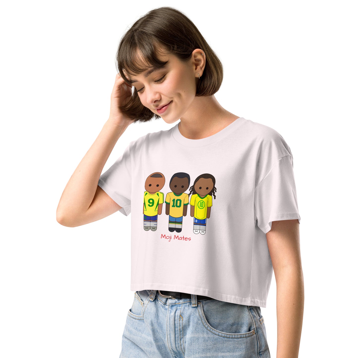 R9-Pele-Ronaldinho Women’s crop top