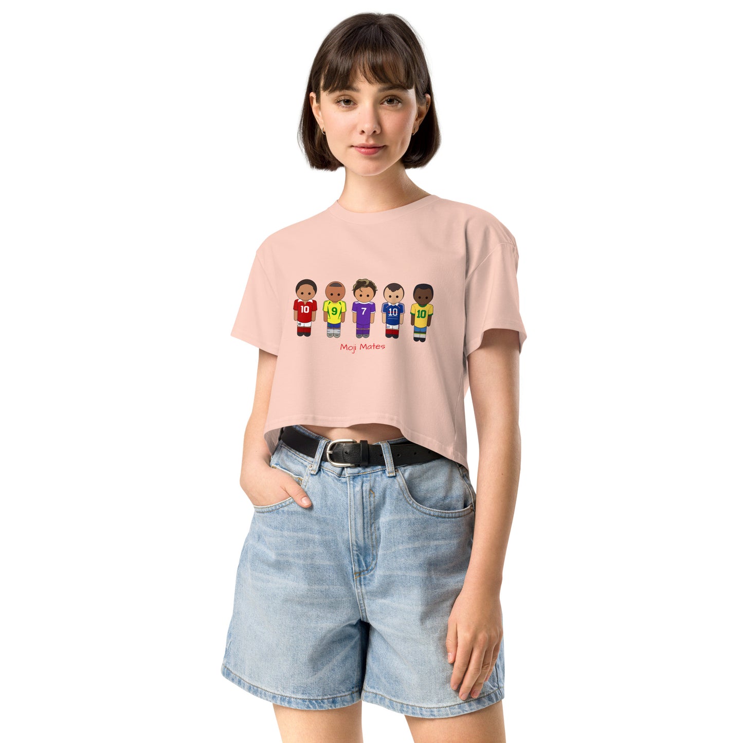 Legends of the Game Eusebio Ronaldo Pele R9 Zidane Women’s crop top