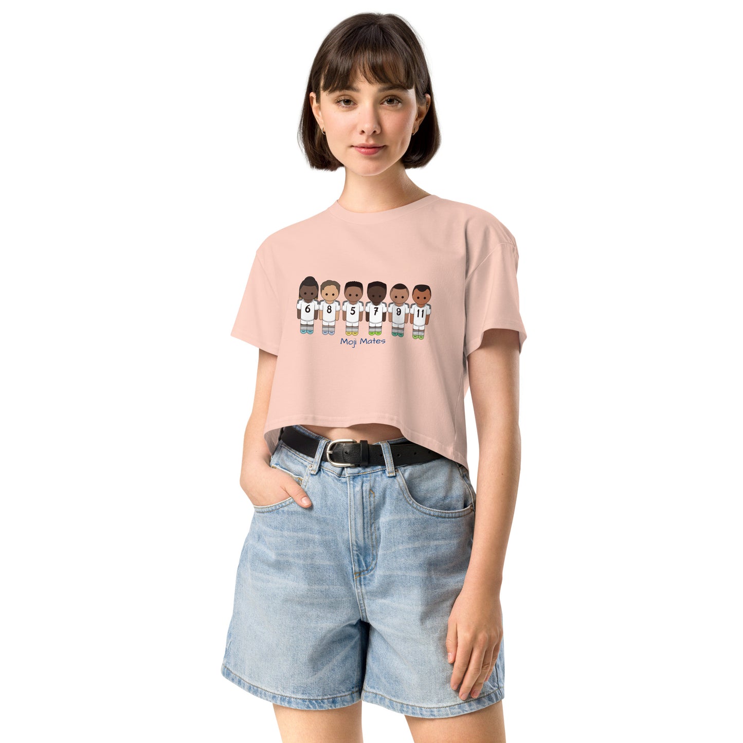 Real Madrid Vini-Camavinga-Fede-Jude-Rodrygo-Mbappe Women’s crop top