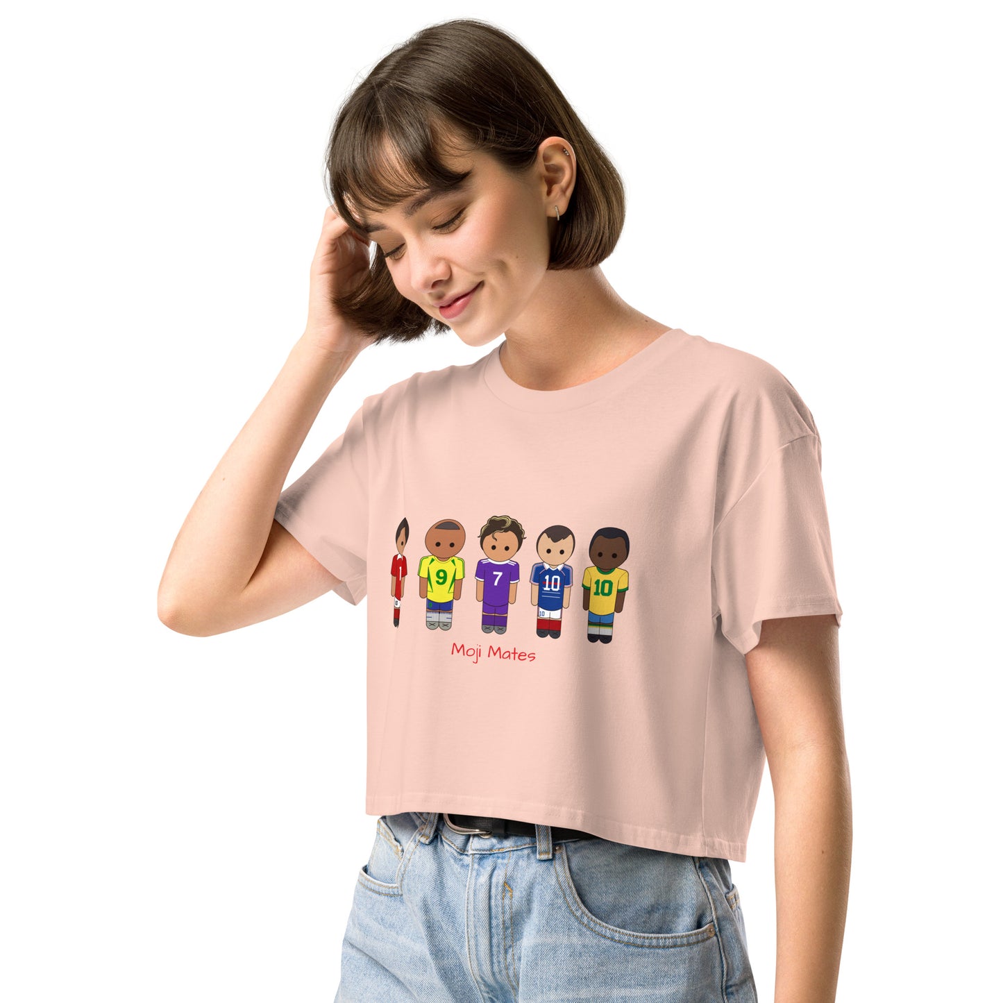Legends of the Game Eusebio Ronaldo Pele R9 Zidane Women’s crop top