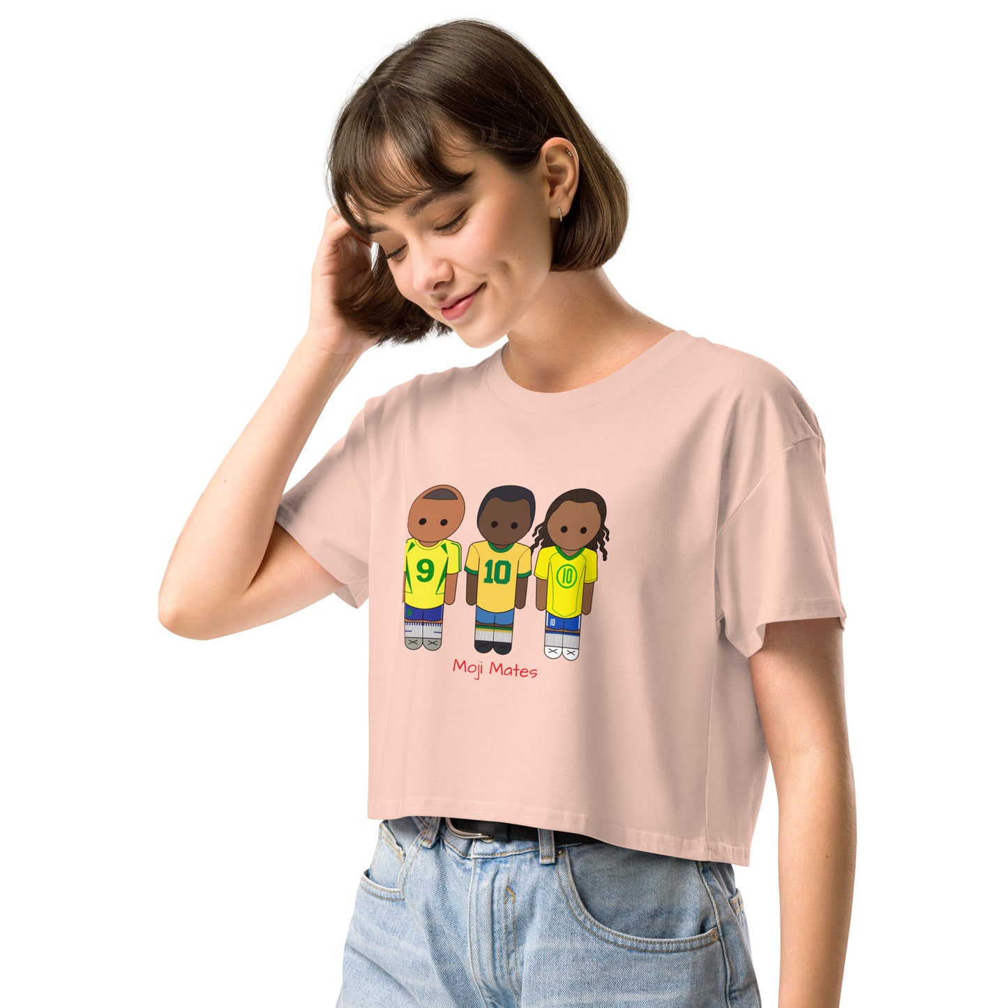 R9-Pele-Ronaldinho Women’s crop top