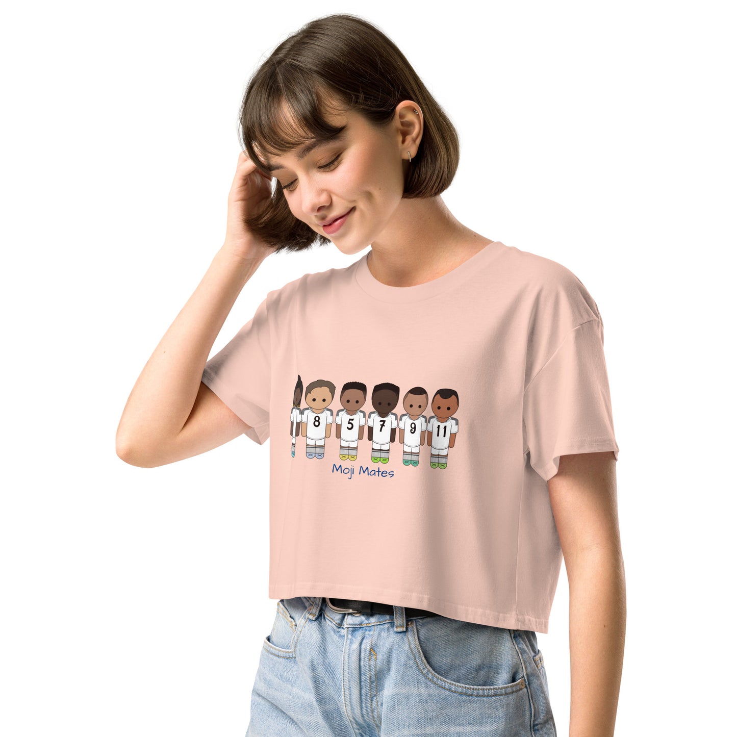Real Madrid Vini-Camavinga-Fede-Jude-Rodrygo-Mbappe Women’s crop top