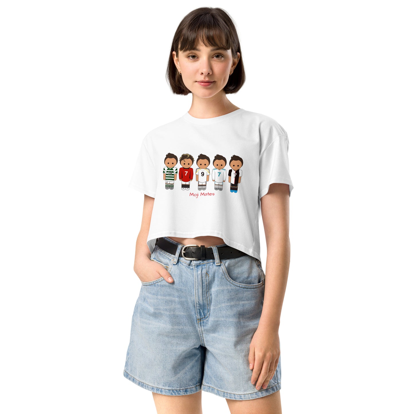 Ronaldo Mash Up Moji Mates Women’s crop top