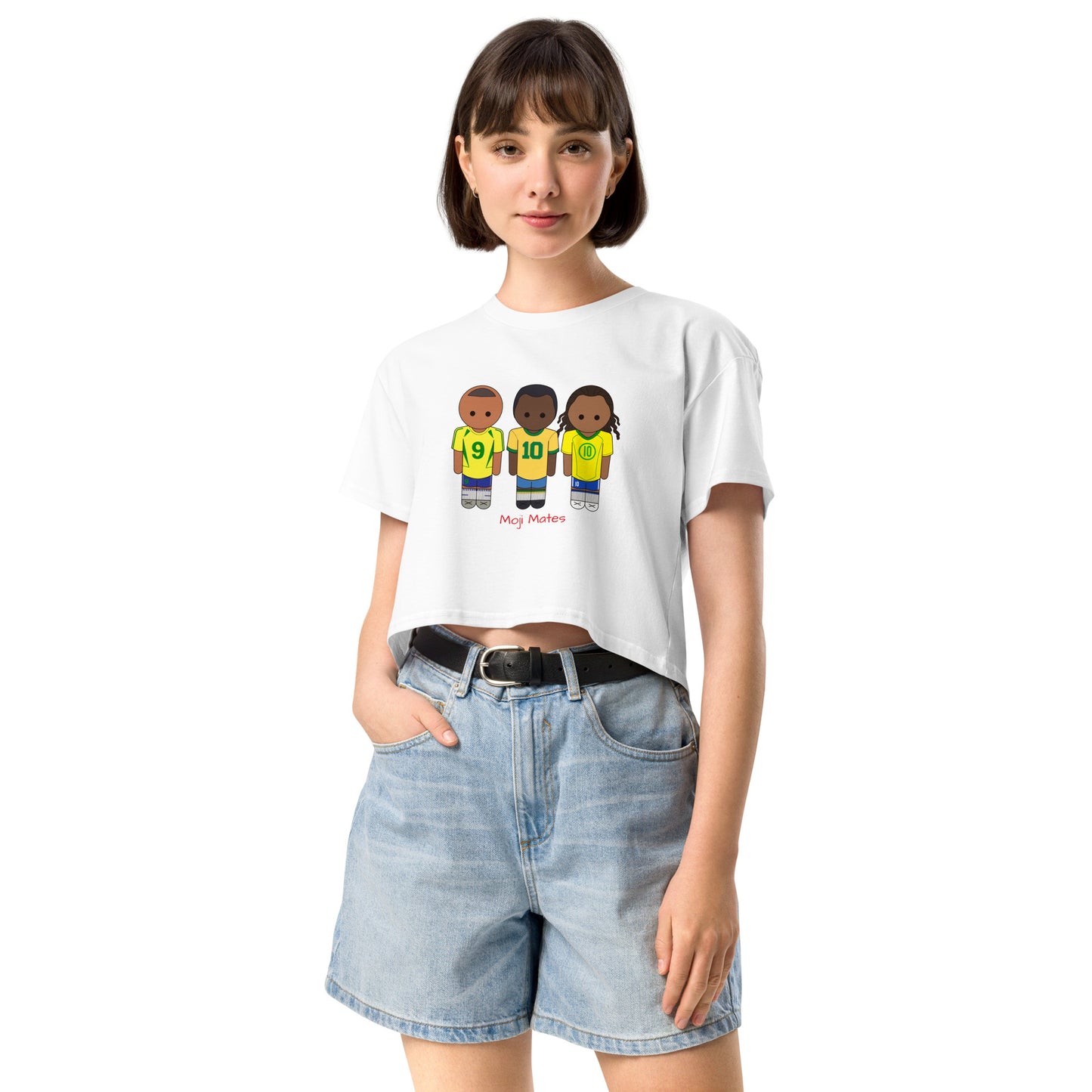 R9-Pele-Ronaldinho Women’s crop top