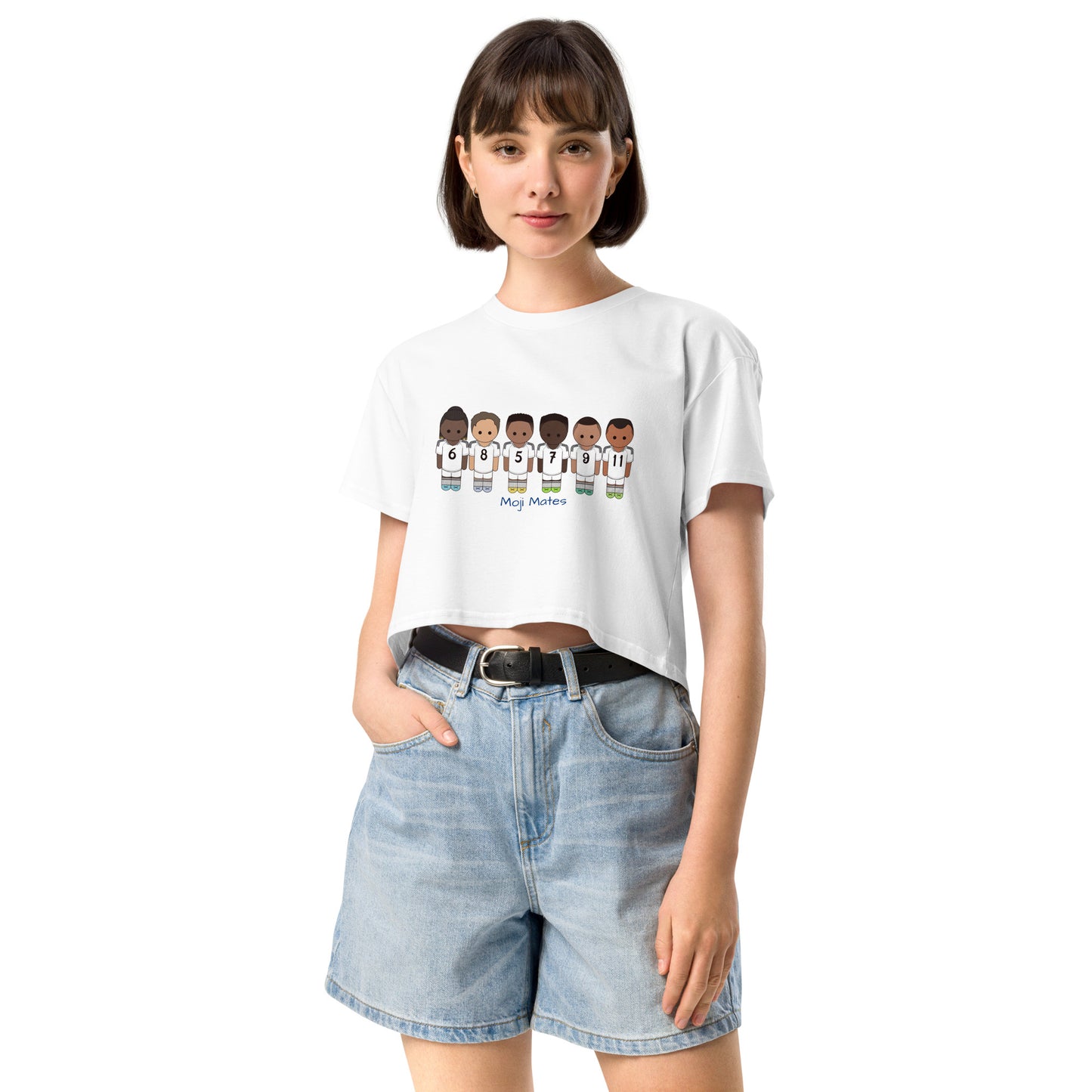 Real Madrid Vini-Camavinga-Fede-Jude-Rodrygo-Mbappe Women’s crop top