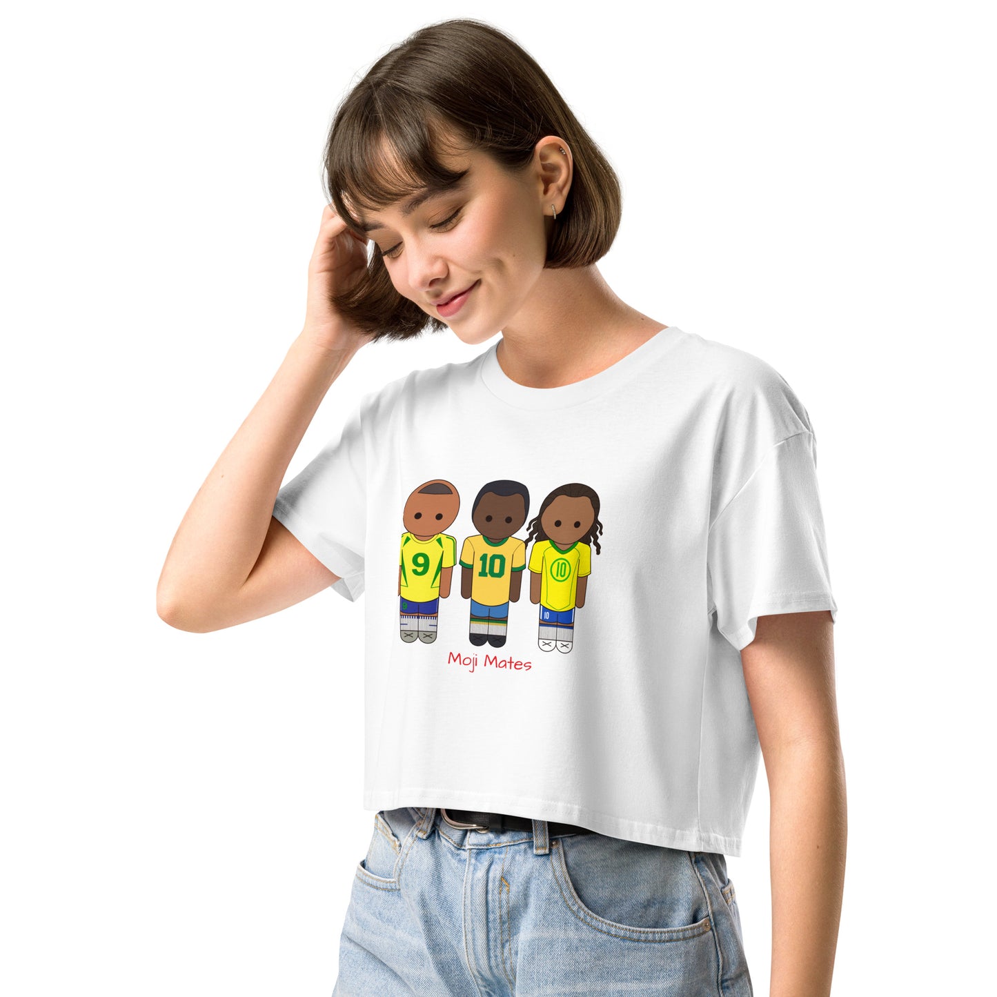 R9-Pele-Ronaldinho Women’s crop top