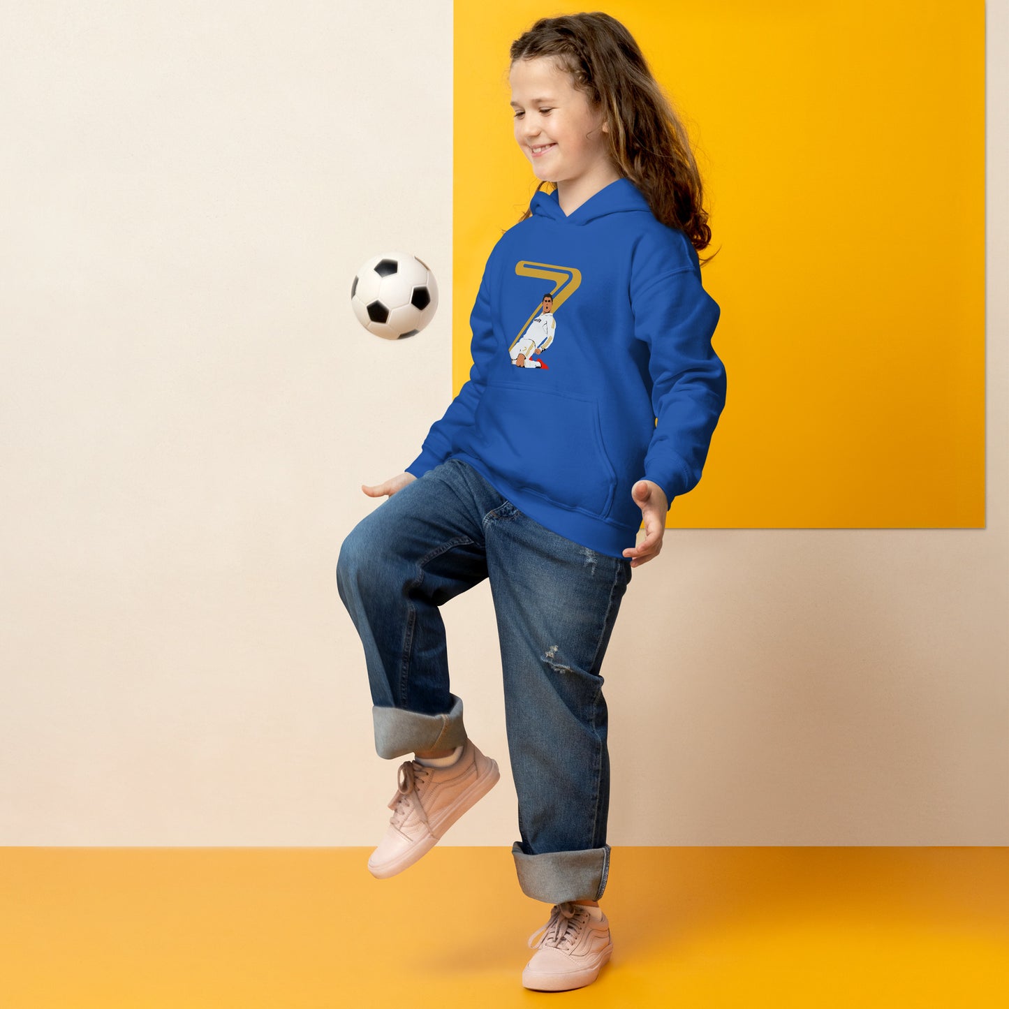 Ronaldo Sliding 7 Real Madrid Youth heavy blend hoodie
