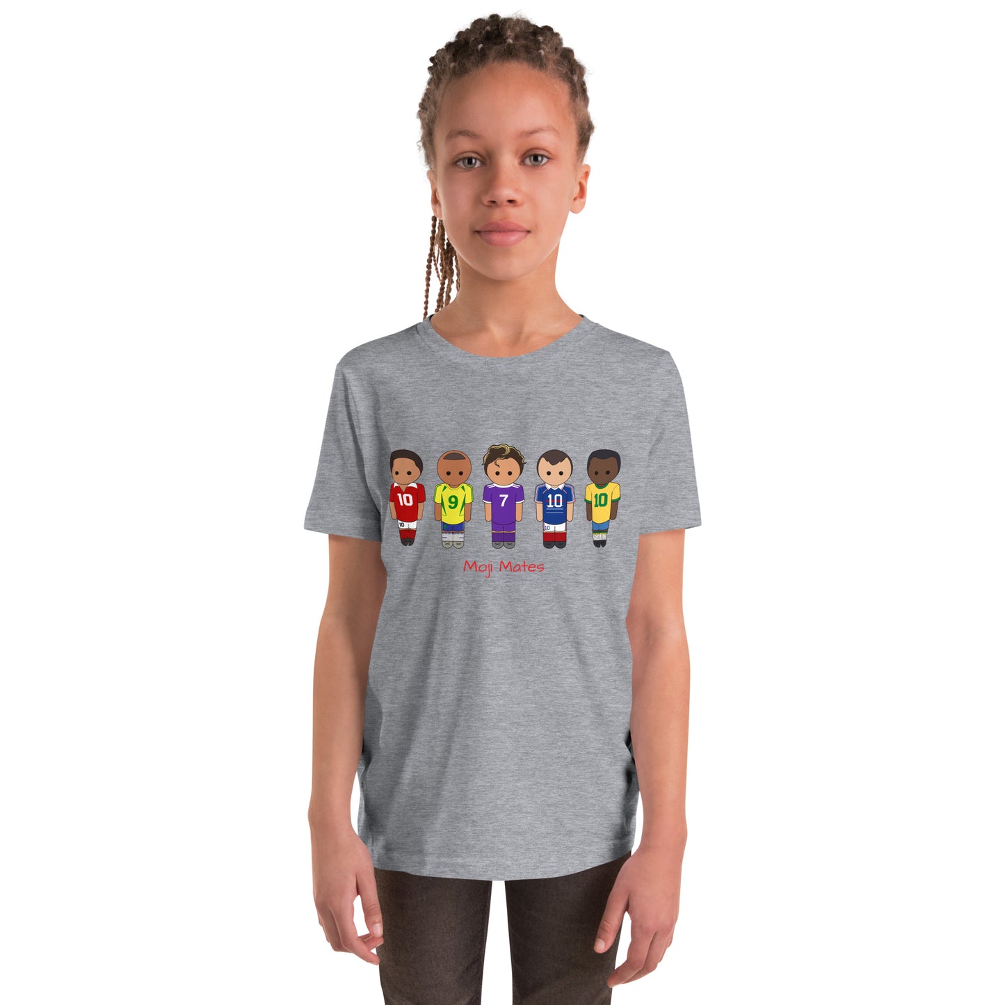Legends of the Game Eusebio Ronaldo Pele R9 Zidane Youth Short Sleeve T-Shirt