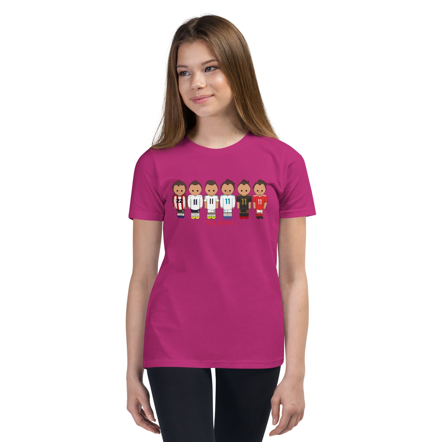 Gareth Bale Lineup Youth Short Sleeve T-Shirt