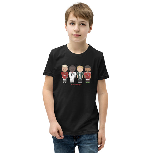 Manchester United Mainoo-Bruno-Hojlund-Garnacho Youth Short Sleeve T-Shirt