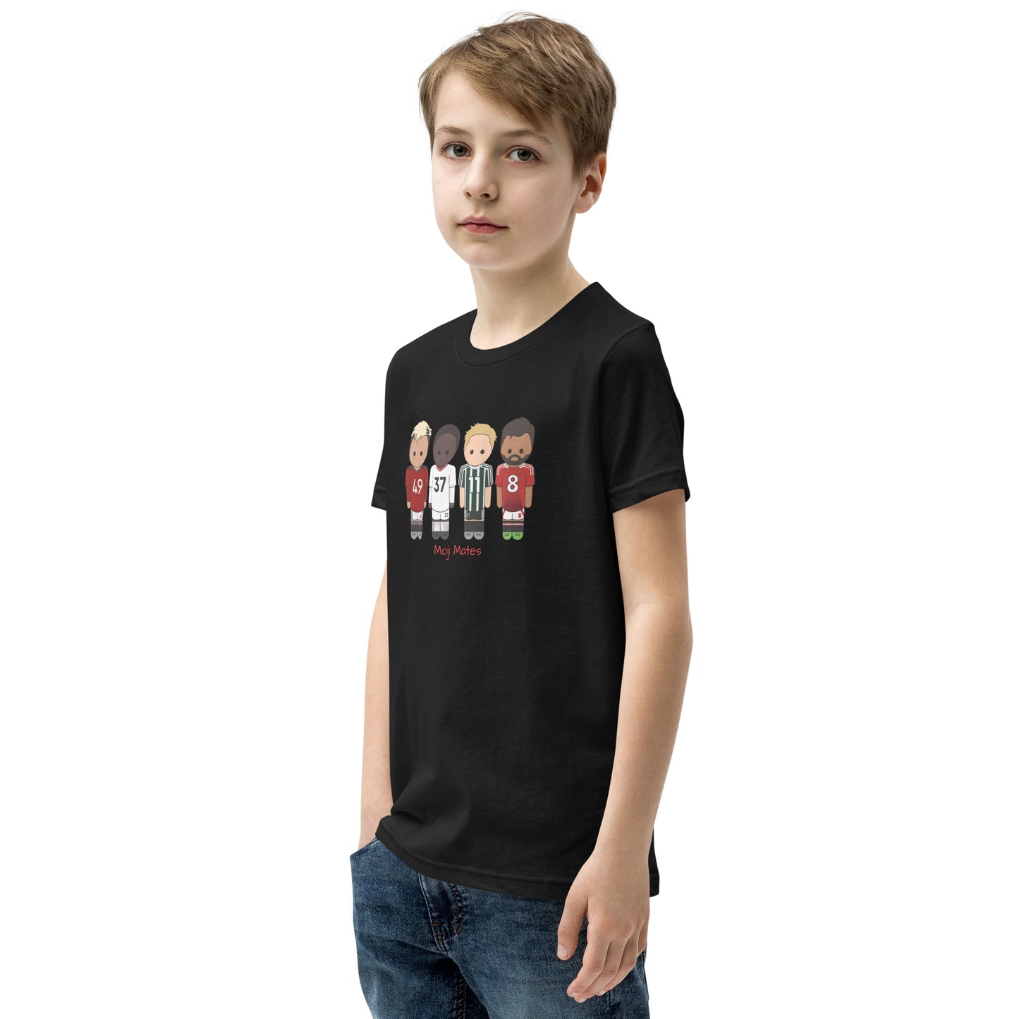 Manchester United Mainoo-Bruno-Hojlund-Garnacho Youth Short Sleeve T-Shirt