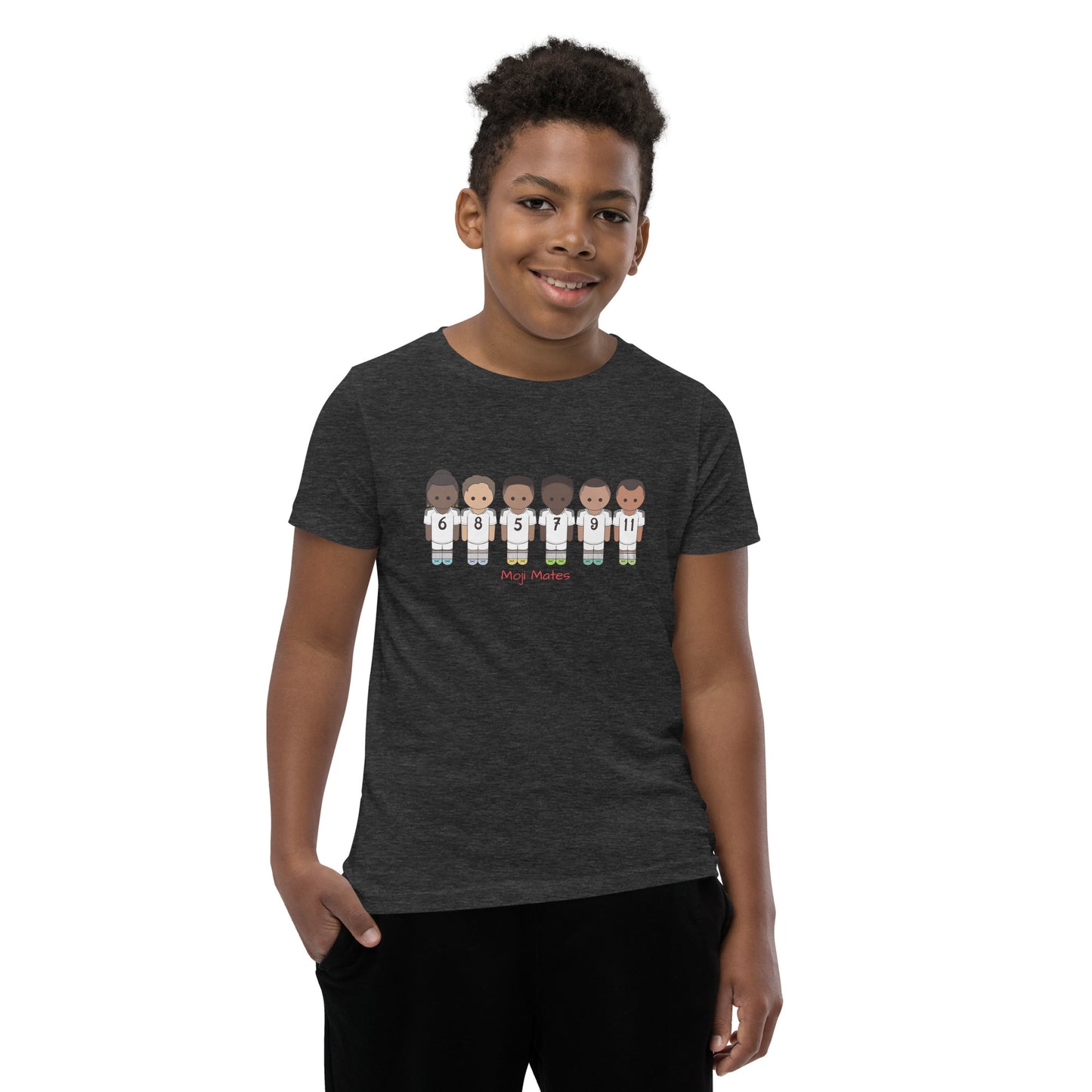 Real Madrid Vini-Camavinga-Fede-Jude-Rodrygo-Mbappe Youth Short Sleeve T-Shirt
