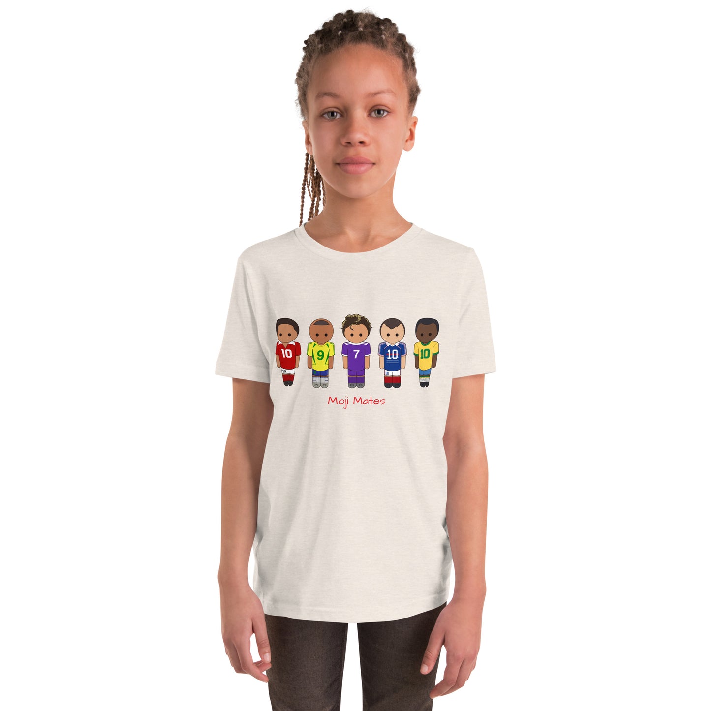 Legends of the Game Eusebio Ronaldo Pele R9 Zidane Youth Short Sleeve T-Shirt