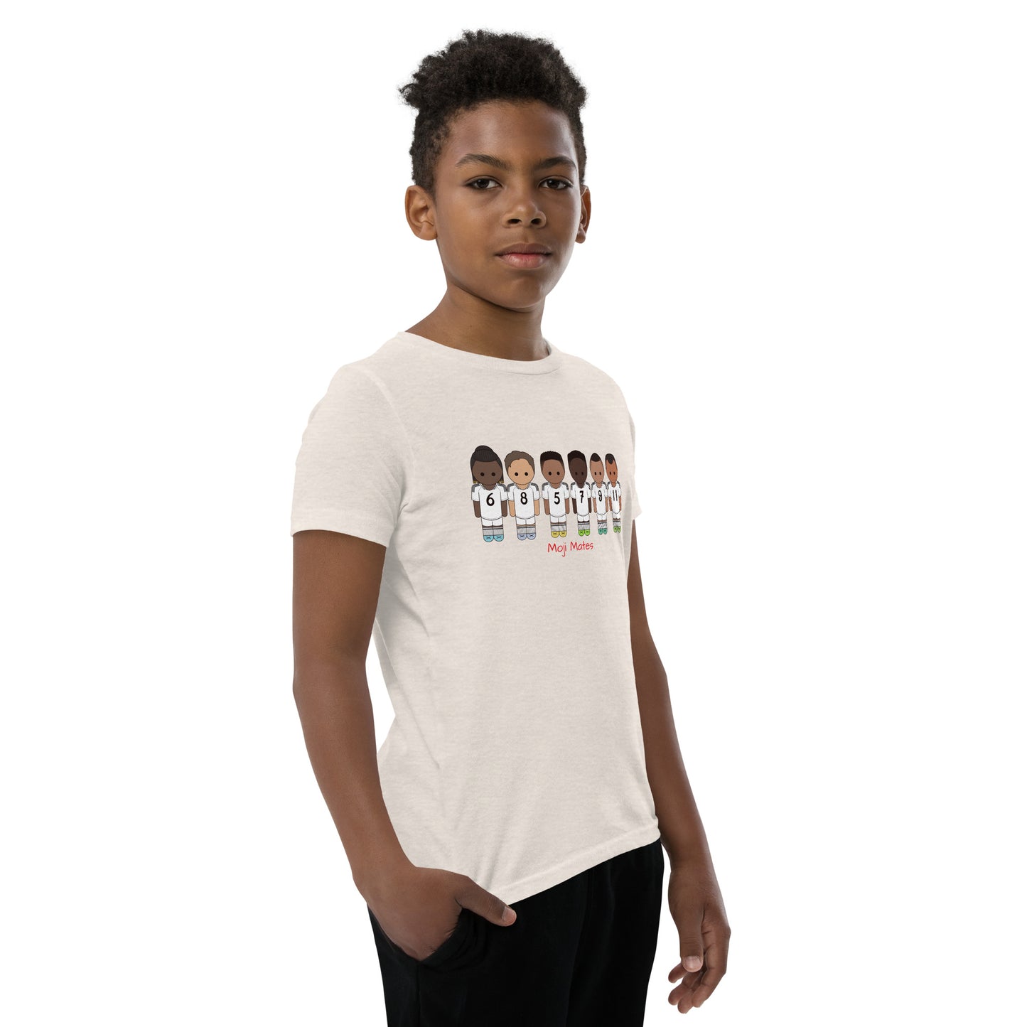 Real Madrid Vini-Camavinga-Fede-Jude-Rodrygo-Mbappe Youth Short Sleeve T-Shirt