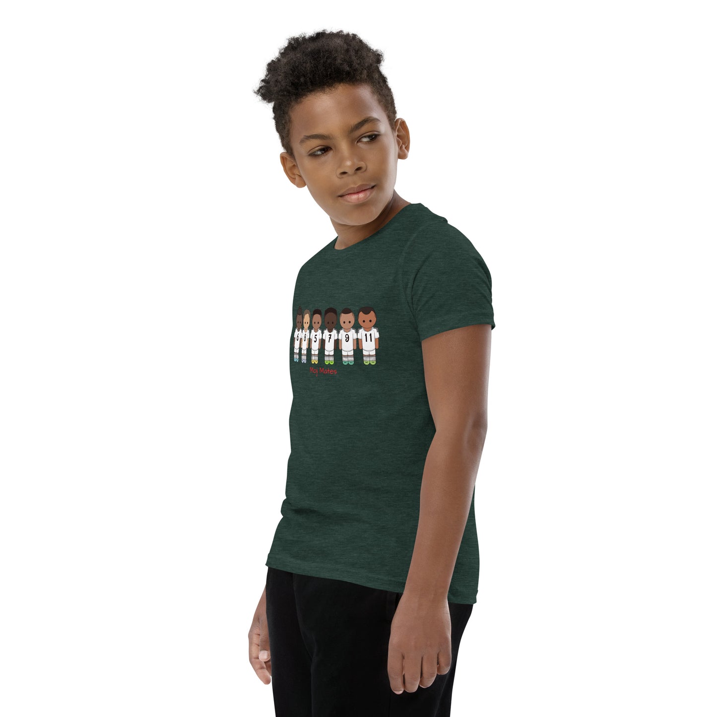 Real Madrid Vini-Camavinga-Fede-Jude-Rodrygo-Mbappe Youth Short Sleeve T-Shirt