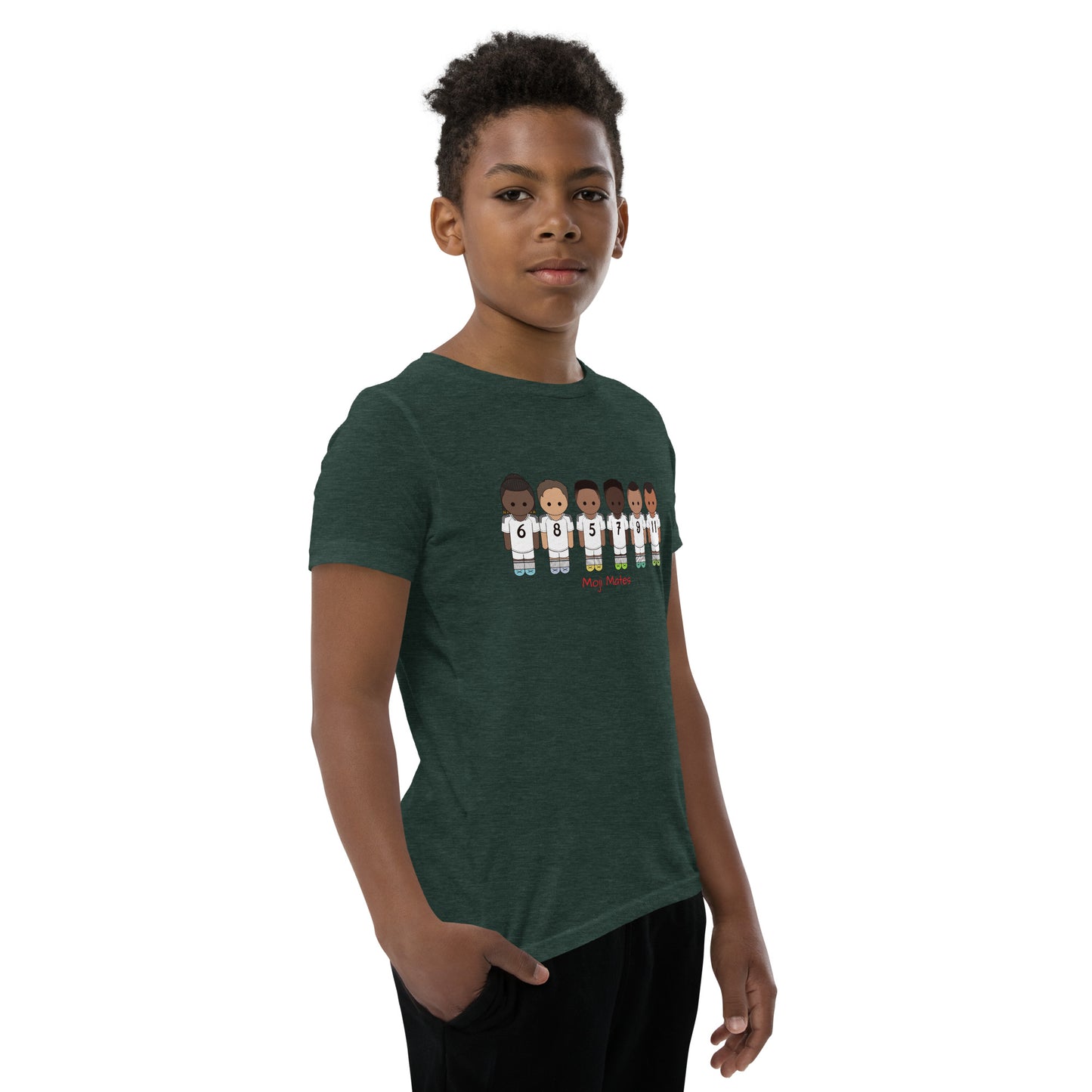 Real Madrid Vini-Camavinga-Fede-Jude-Rodrygo-Mbappe Youth Short Sleeve T-Shirt