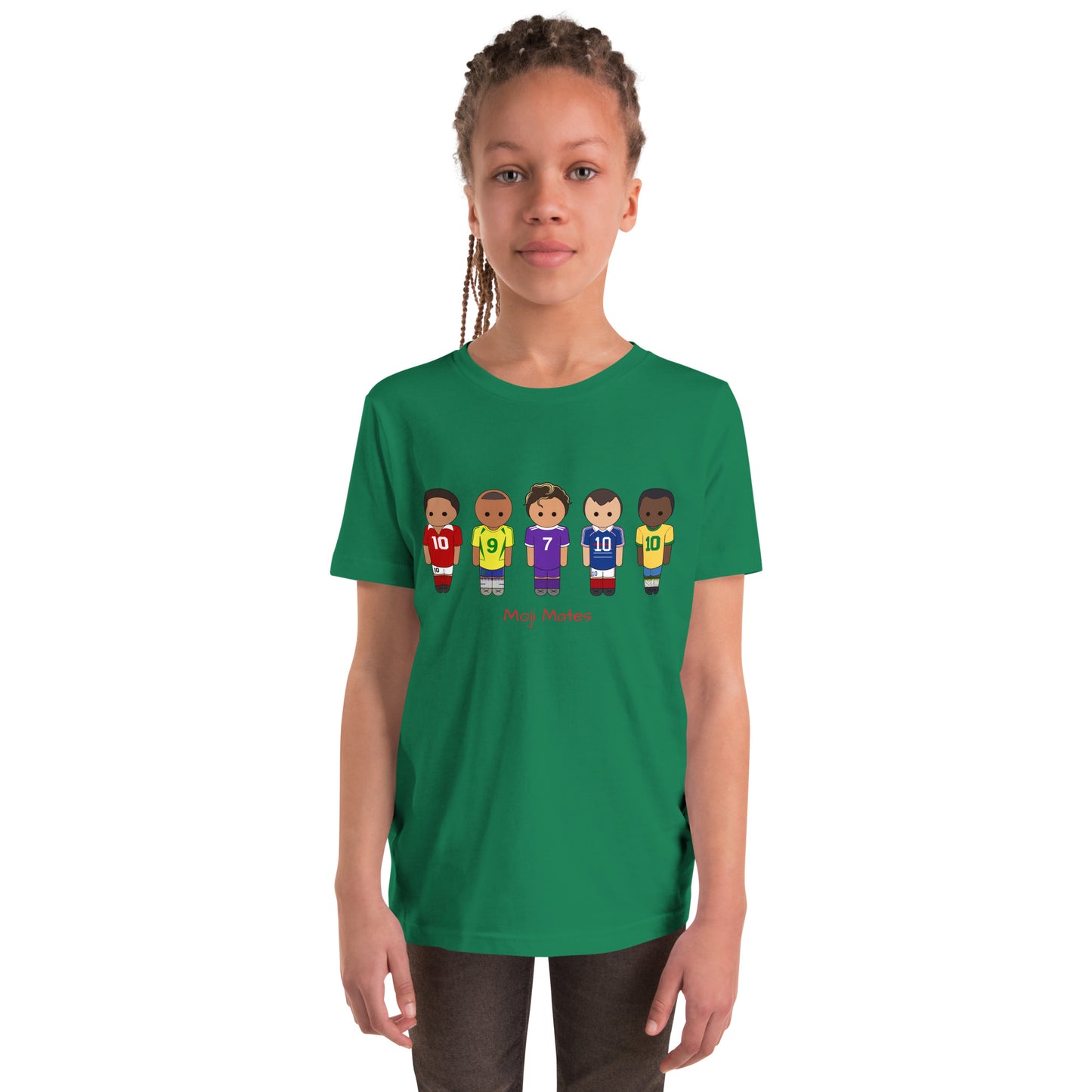 Legends of the Game Eusebio Ronaldo Pele R9 Zidane Youth Short Sleeve T-Shirt