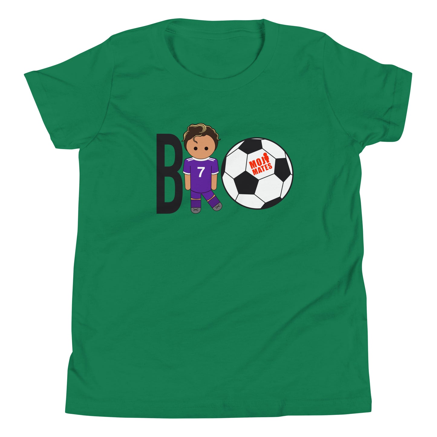 BRO Purple Big Chest Youth Short Sleeve T-Shirt