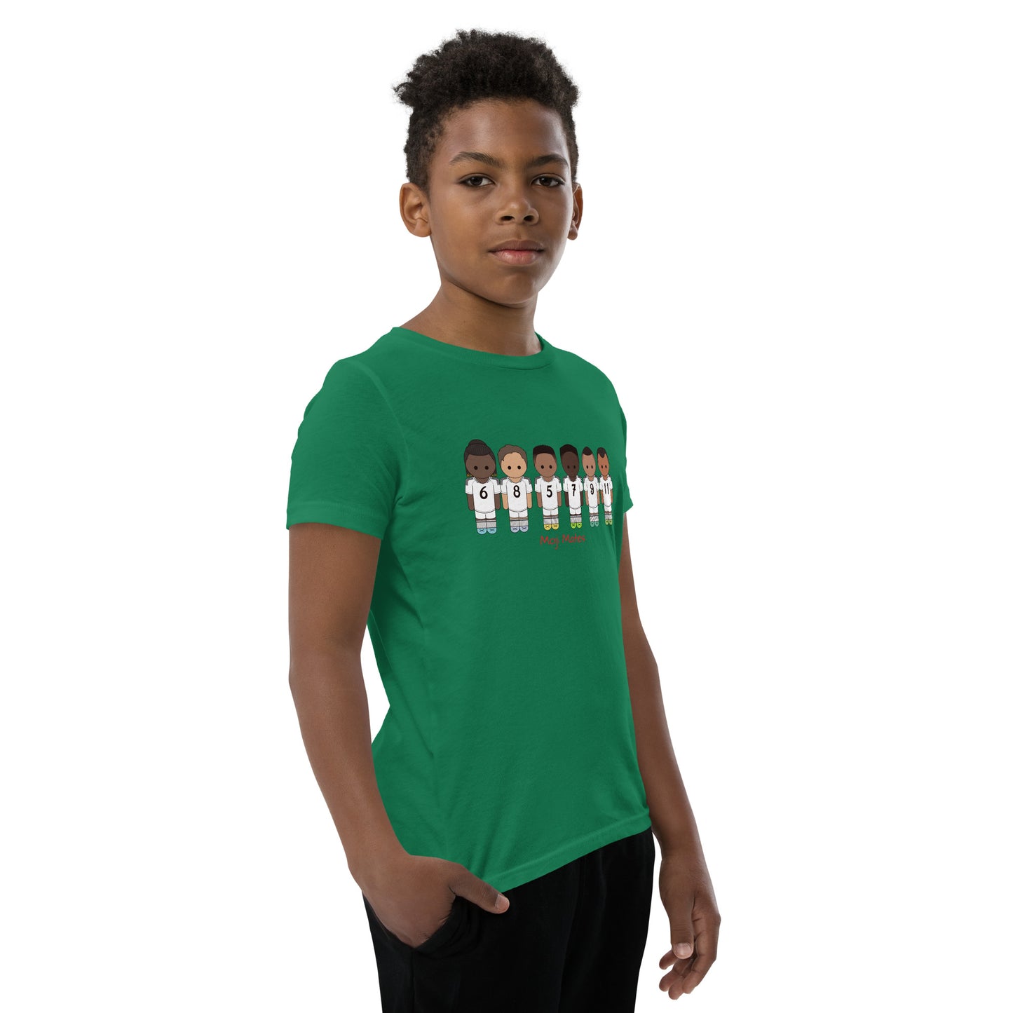 Real Madrid Vini-Camavinga-Fede-Jude-Rodrygo-Mbappe Youth Short Sleeve T-Shirt